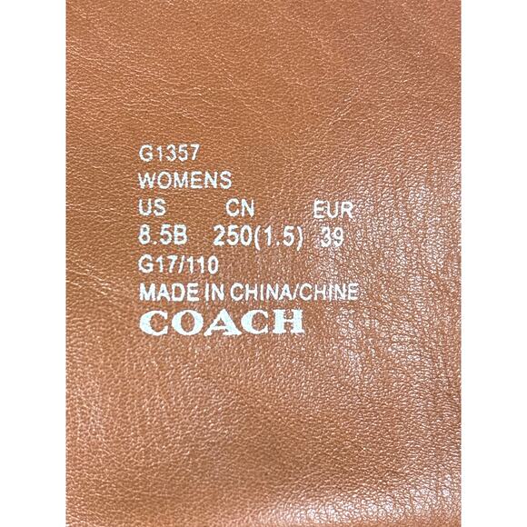 Coach Womens 8.5 Chestnut Brown Ombre Suede Heeled Knee High Designer Boots - Picture 9 of 9